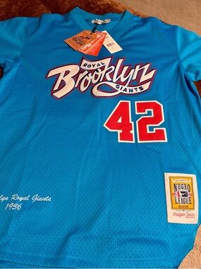 Brooklyn Giants Royal Blue #42 Men’s Jersey